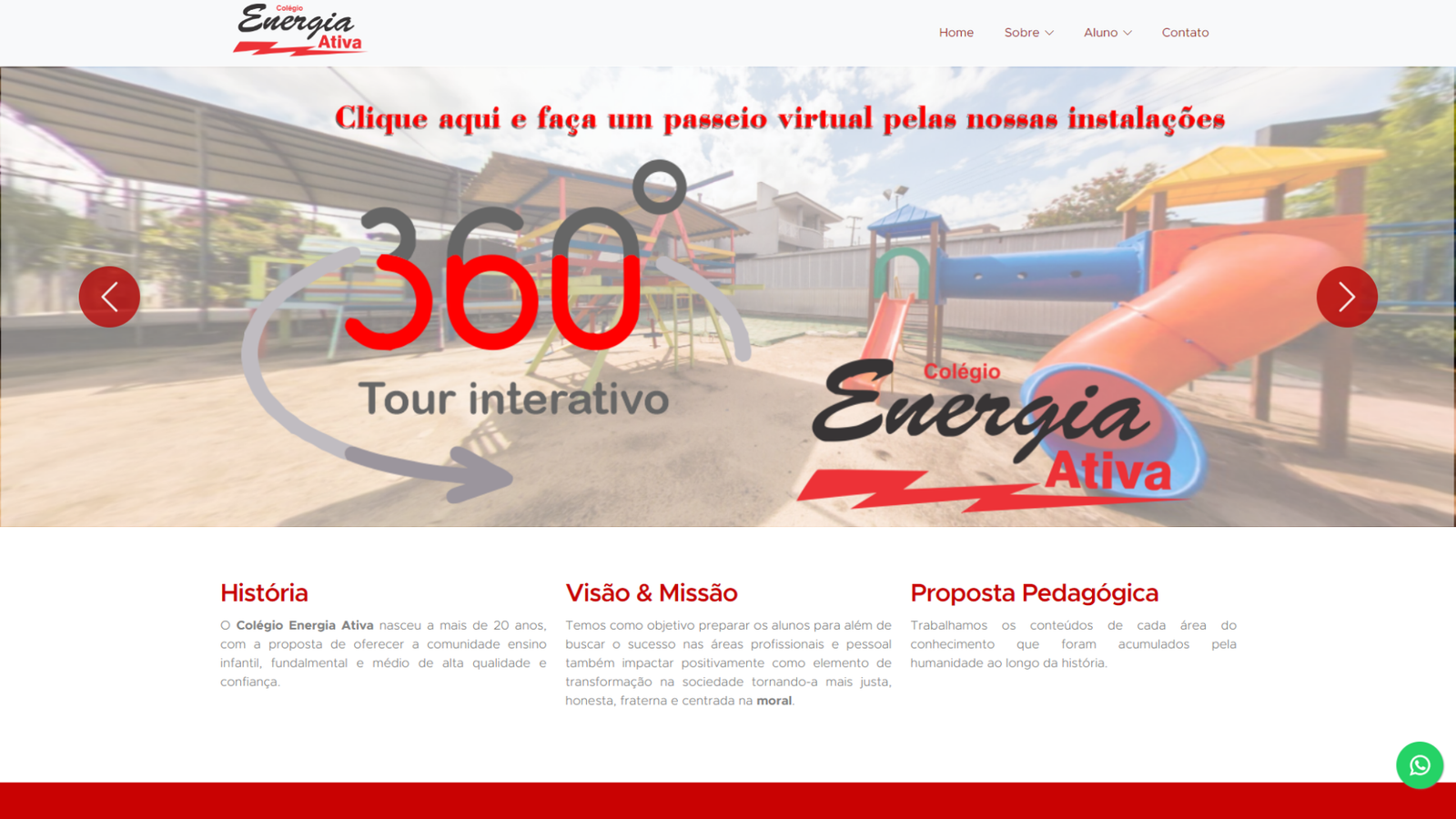 Site Colégio Energia Ativa